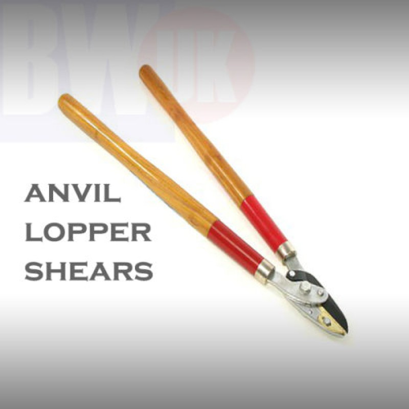 HEAVY DUTY ANVIL LOPPER SHEARS 72CM HANDLES WOODEN BRANCH PRUNING